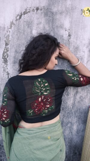 Broken Hearts Blouse – Chanderi Silk Elegance