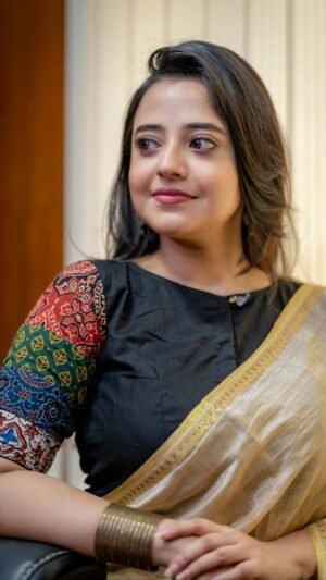 Anushka Patchwork Ajrakh Blouse