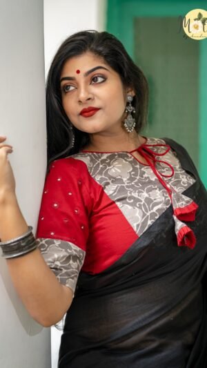 Maroon Dabu Mirror Charm