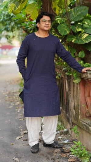 Navy Blue Kurta