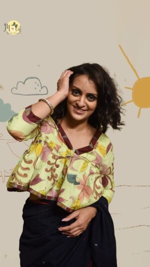 The Peplum Kalamkari Blouse