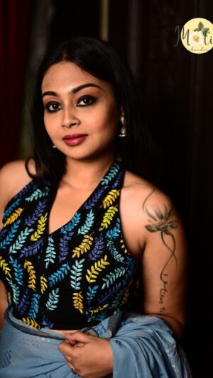 The Tetool Pata Halter Neck Blouse