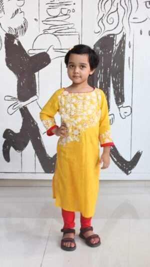 Yellow Dori Kurti