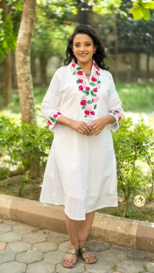 Bougainvillea Collared Dress