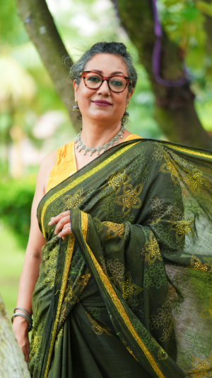 Forest Canopy Saree