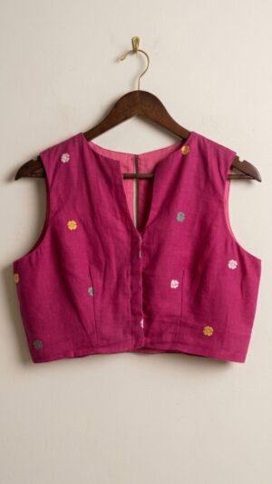 Onion Pink Jamdani Blouse