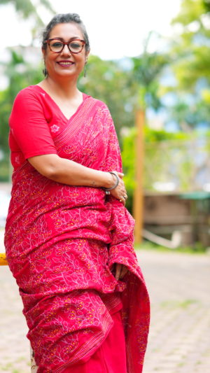 Vermillion Fantasy Saree